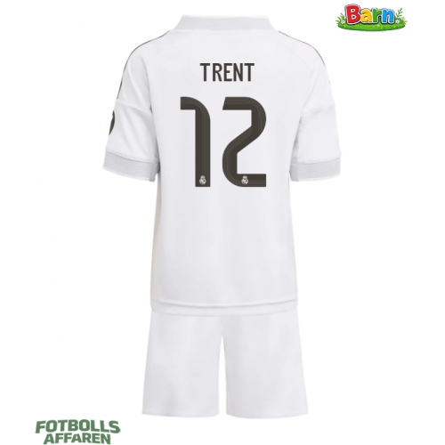 Real Madrid Alexander-Arnold #12 Hemmaställ Barn 2025-26 Kortärmad (+ Korta byxor)